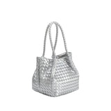 SAMPLE YP9234 Silver Top Handle Bag - FINAL SALE