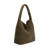Johanna Pine Suede Large Recycled Vegan Shoulder Bag