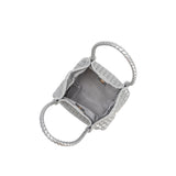 SAMPLE YP9234 Silver Top Handle Bag - FINAL SALE