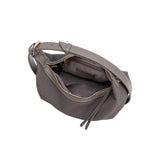 Lilith Gray Suede Vegan Top Handle Bag
