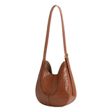 Stefanie Camel Recycled Vegan Leather Shoulder Bag