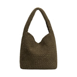 Johanna Pine Suede Large Recycled Vegan Shoulder Bag