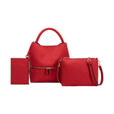 SAMPLE YP9025 Red Top Handle Bag - FINAL SALE