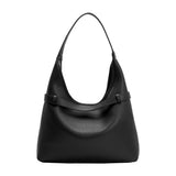 Amerie Black Recycled Vegan Leather Tote Bag