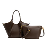 Belinda Espresso Recycled Vegan Leather Tote Bag