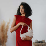 SAMPLE YP9229 Ivory Crossbody Bag - FINAL SALE