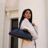 Birdie Espresso Recycled Vegan Leather Shoulder Bag