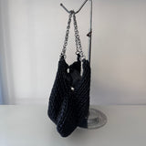 SAMPLE BK2401 Black Shoulder Bag - FINAL SALE