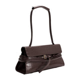 Klarissa Chocolate Recycled Vegan Leather Shoulder Bag