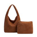 Johanna Tan Large Recycled Vegan Suede Shoulder Bag
