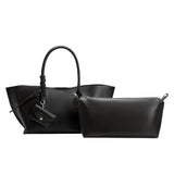 Astrid Black Recycled Vegan Leather Tote Bag