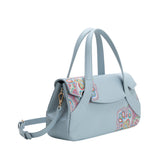 Beatriz Blue Recycled Vegan Leather Crossbody Bag