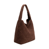 Johanna Tobacco Large Recycled Vegan Suede Shoulder Hobo Bag