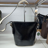 SAMPLE BD1010 Black Two-Tone Shoulder Bag - FINAL SALE