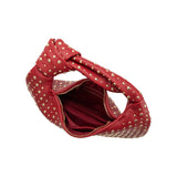 SAMPLE UA3512 Studded Red Large Hobo Bag - FINAL SALE