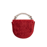 Trudie Red Velvet Crossbody Bag