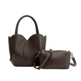 Tulip Chocolate Recycled Vegan Top Handle Bag