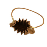 Carrie Camel Pleated Vegan Suede Shoulder Bag