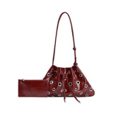 Paloma Burgundy Recycled Vegan Shoulder Bag
