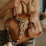 SAMPLE YP9103 Saddle Large Top Handle Bag - FINAL SALE