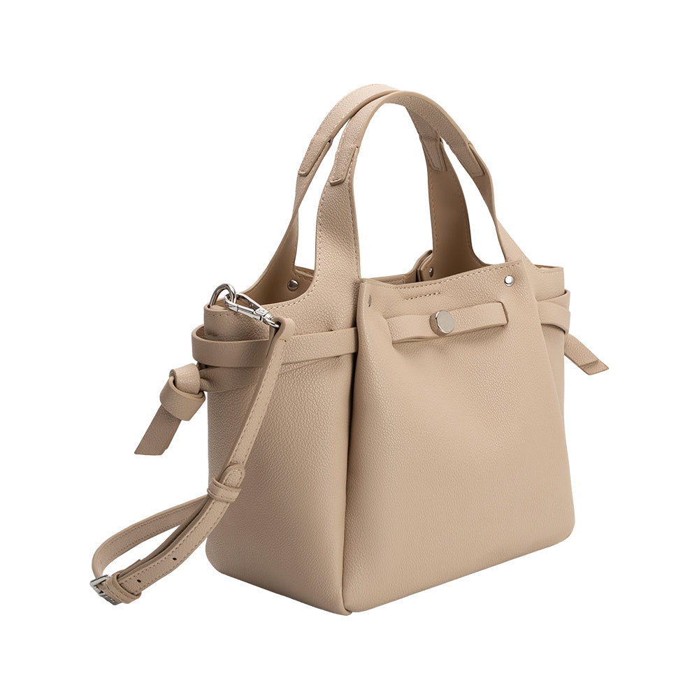 Nude Avril Recycled Vegan Leather Top Handle Bag | Melie Bianco