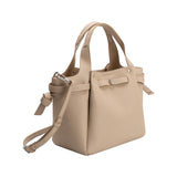 Avril Nude Recycled Vegan Leather Top Handle Bag