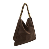 Venus Espresso Recycled Vegan Suede Tote Bag