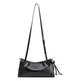 Amaya Black Vegan Leather Shoulder Bag