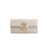 Elodie Champagne Satin Crossbody Bag