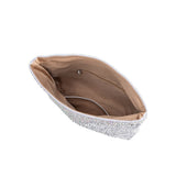 Fayth Silver Rhinestone Wristlet