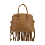 Halle Mocha Recycled Vegan Leather Top Handle Bag