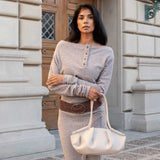 Candace Peacock Recycled Vegan Leather Shoulder Bag