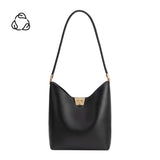 Billie Black Recycled Vegan Leather Tote Bag