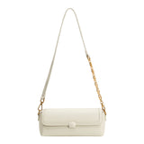 Fancy Ivory Vegan Leather Shoulder Bag