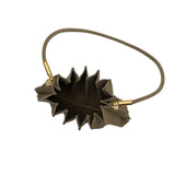 Carrie Olive Pleated Vegan Suede Shoulder Bag