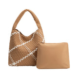 Johanna Sand Large Nylon Shoulder Bag