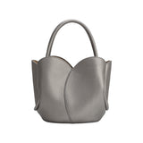 Tulip Pewter Recycled Vegan Top Handle Bag