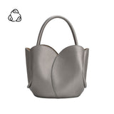 Tulip Pewter Recycled Vegan Top Handle Bag