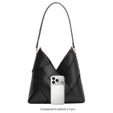 Phaedra Black Recycled Vegan Shoulder Bag