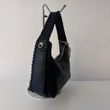 SAMPLE SM0011 Black Top Handle Bag - FINAL SALE