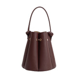 Laguna Burgundy Recycled Vegan Leather Top Handle Bag