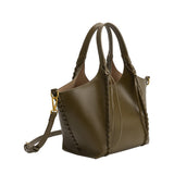 Belinda Olive Recycled Vegan Leather Tote Bag