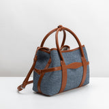 SAMPLE SM7277 Saddle Top Handle Bag - FINAL SALE