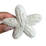 SAMPLE BD1054 Pearl Crochet Star Charm - FINAL SALE