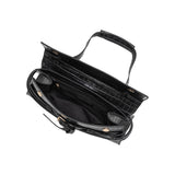 Klarissa Black Recycled Vegan Leather Shoulder Bag