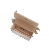 Yuri Champagne Bow Crossbody Bag