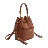 Janae Saddle Recycled Vegan Leather Top Handle Bag