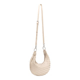 SAMPLE AC6054 Ivory Woven Crossbody Bag - FINAL SALE