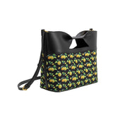 Jillian Black Lemon Recycled Vegan Leather Tote Bag