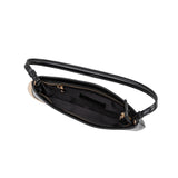 Sade Black Recycled Vegan Leather Shoulder Bag